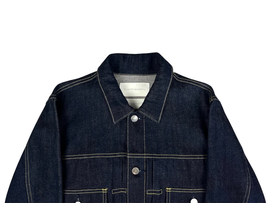 back pleats denim jacket 상품이미지5