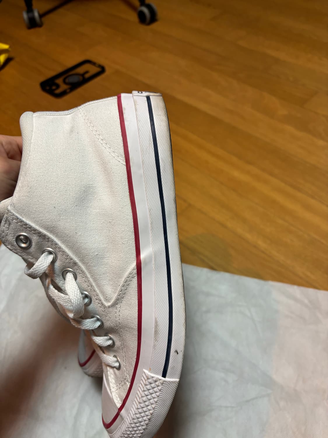 컨버스 미드 화이트 270 상품이미지3