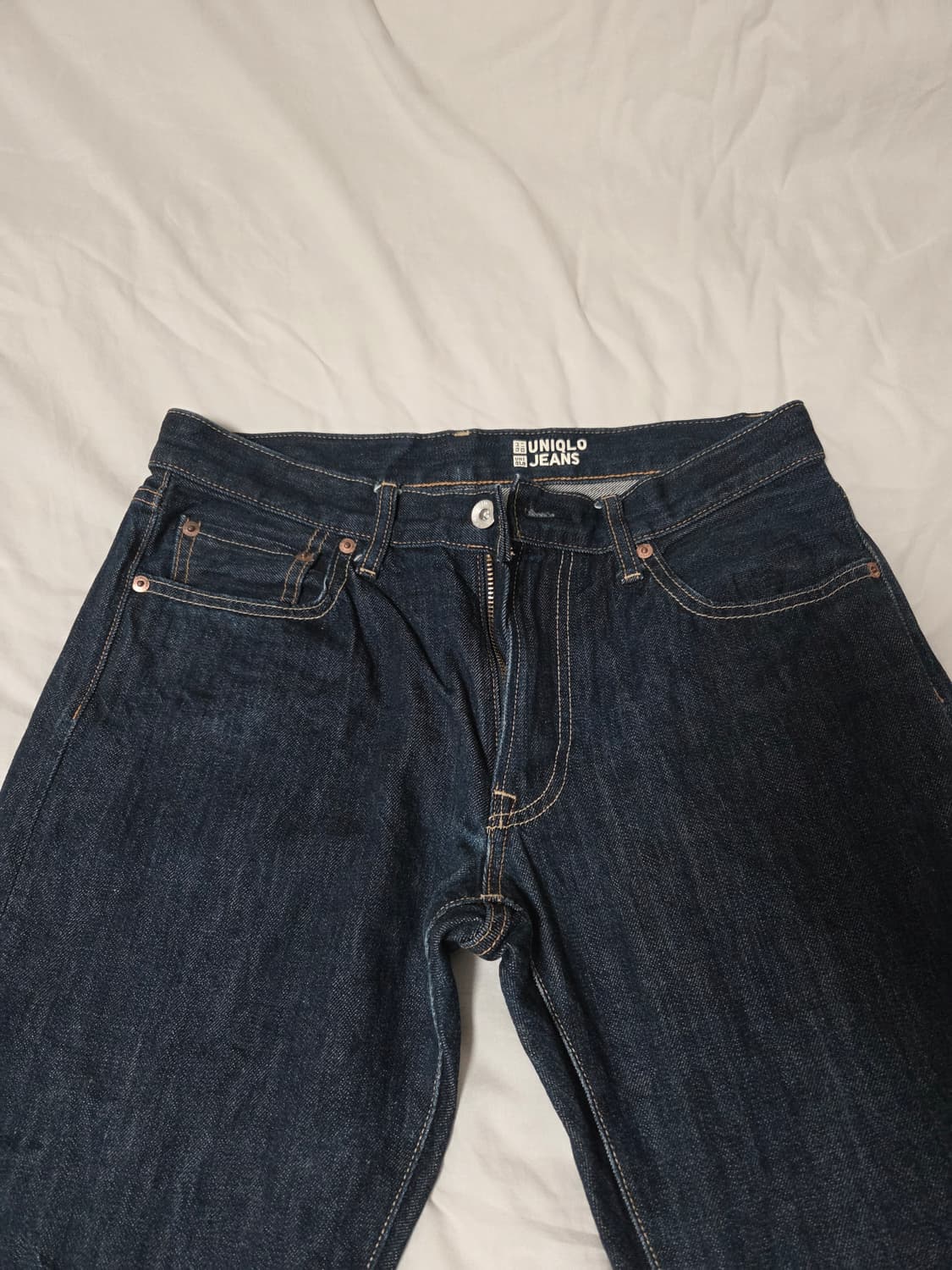 유니클로 레귤러핏 셀비지 데님 31 상품이미지2