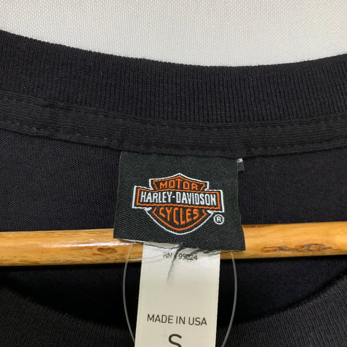 할리 데이비슨 빈티지 글리터 펑크 스컬 해골 프린팅 티셔츠 S 상품이미지6