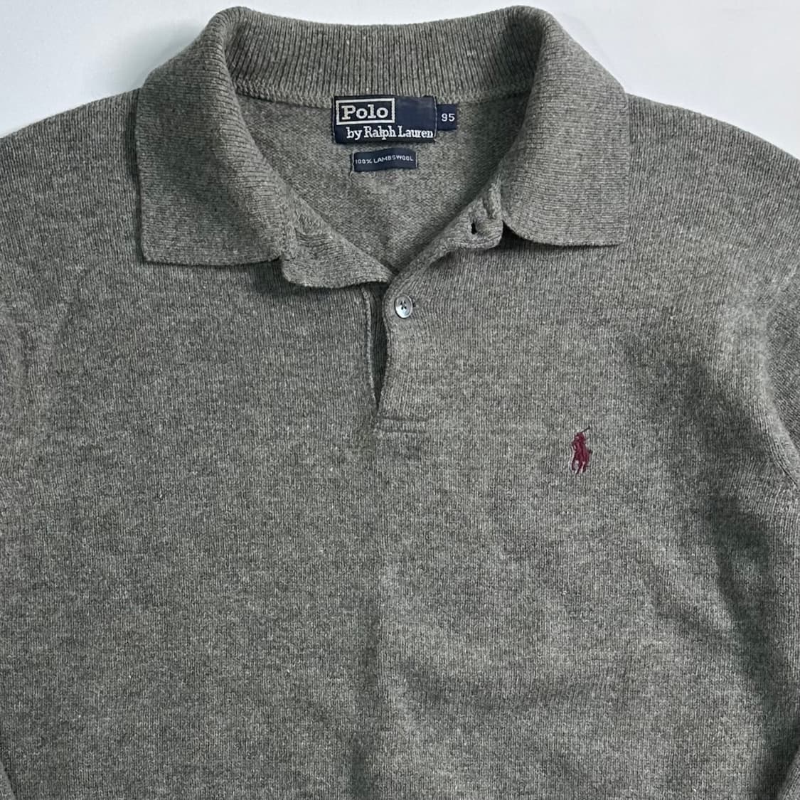 폴로 랄프로렌 그레이 울 카라 니트  상품이미지2