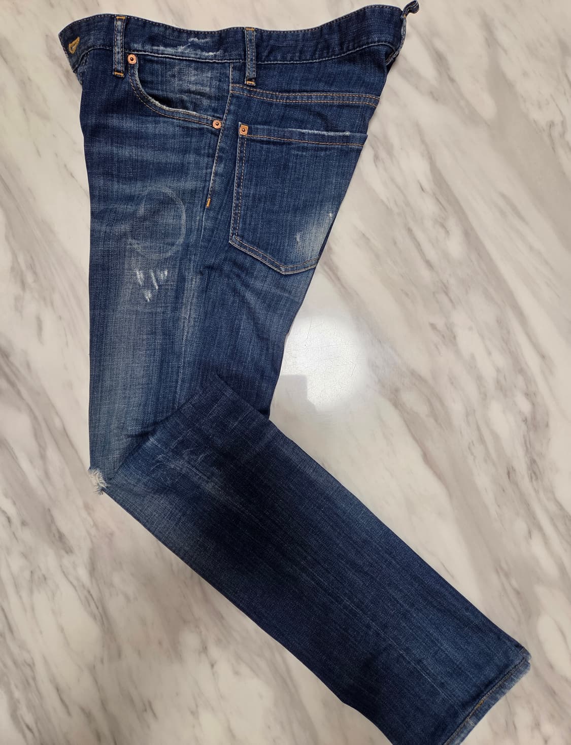 디스퀘어드 카우보이 가죽패치 데님팬츠 상품이미지3