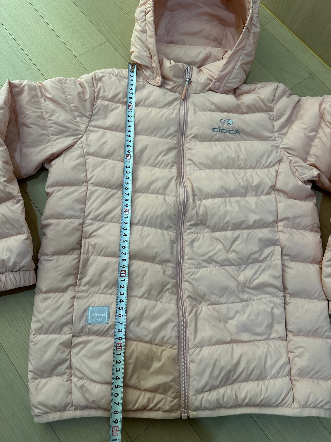 아이더 키즈 베이직 경량패딩 155 핑크 상품이미지2