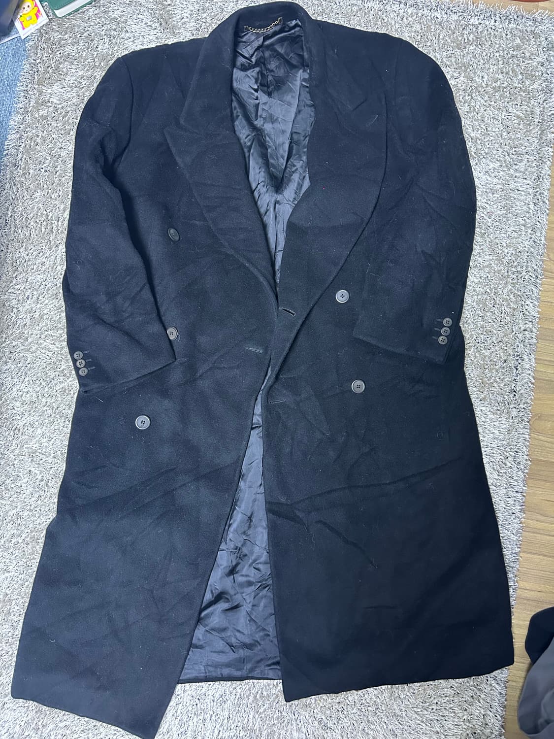 이태리제 HILTON 캐시미어 더블코트 사이즈 105~110 상품이미지1