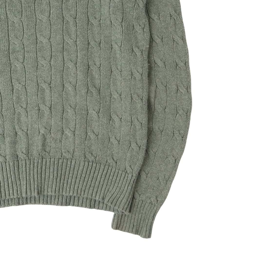 폴로 랄프로렌 라이트 그린 코튼 케이블 니트 상품이미지7