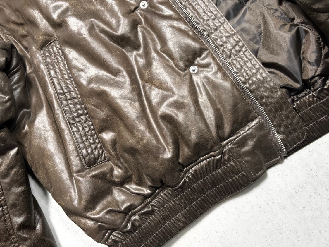 로맨틱 크라운 봄버 자켓 브라운 상품이미지7