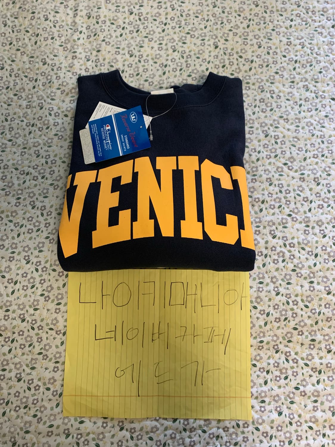 [L] 챔피온 재팬 리버스 위브 크루넥 스웻셔츠 다크 네이비 상품이미지6