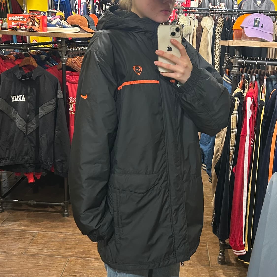 [HI]  나이키 하프 바람막이 패딩 블랙  상품이미지3