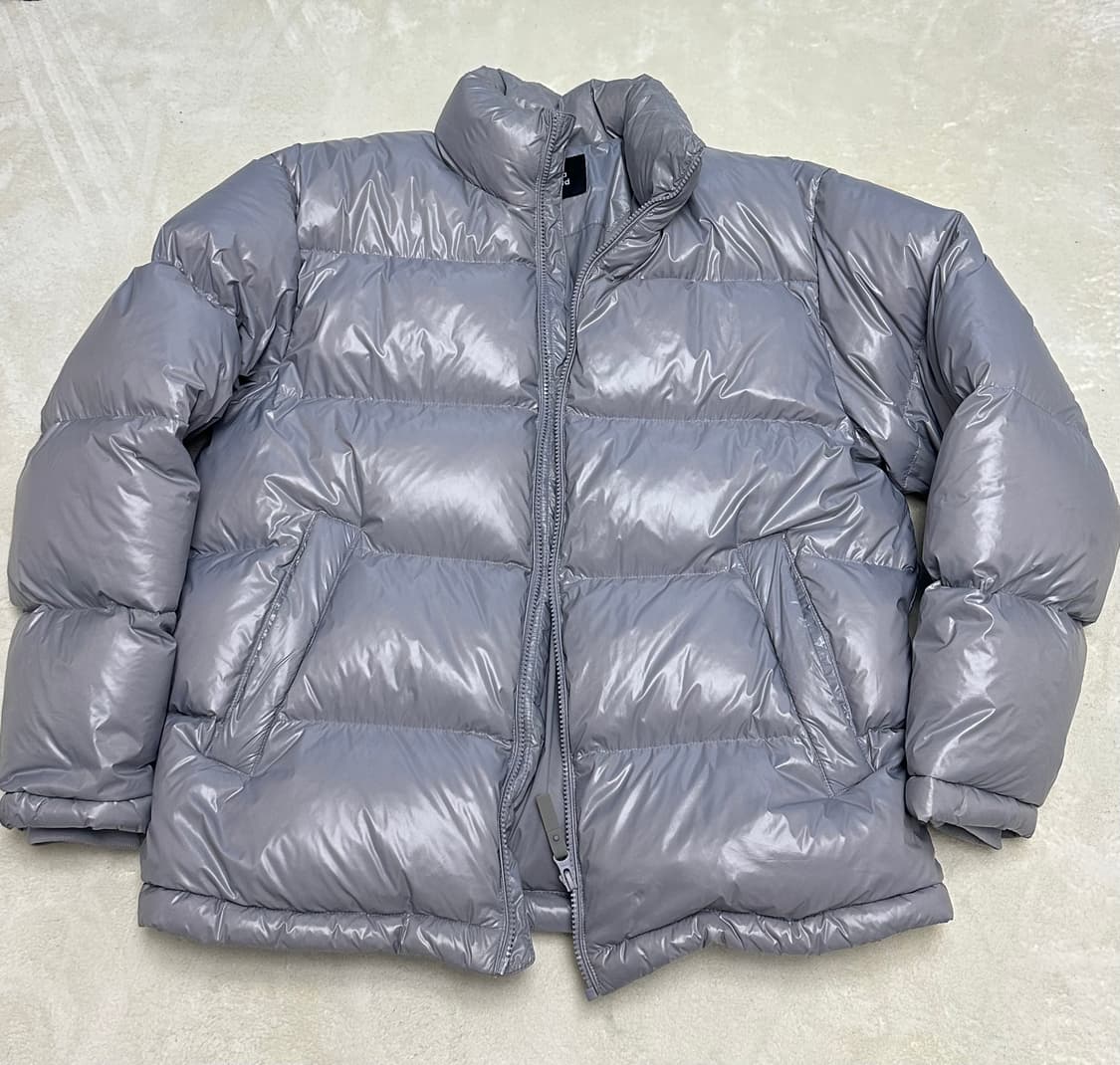 무신사 스탠다드 그레이 유광 숏패딩 상품이미지1