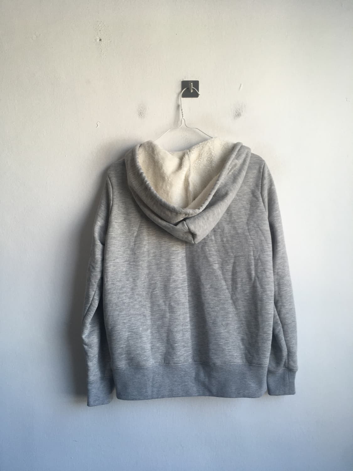 일본빈티지 멜란지 그레이 퍼 후드집업 상품이미지3