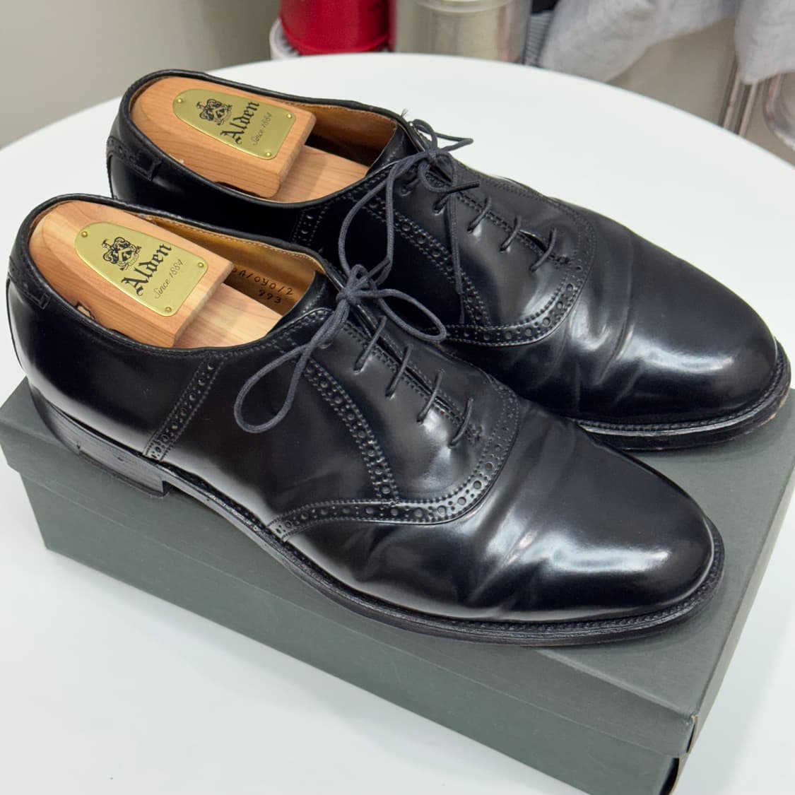 10E) 알든(Alden) 993 블랙 코도반 새들슈즈 상품이미지2