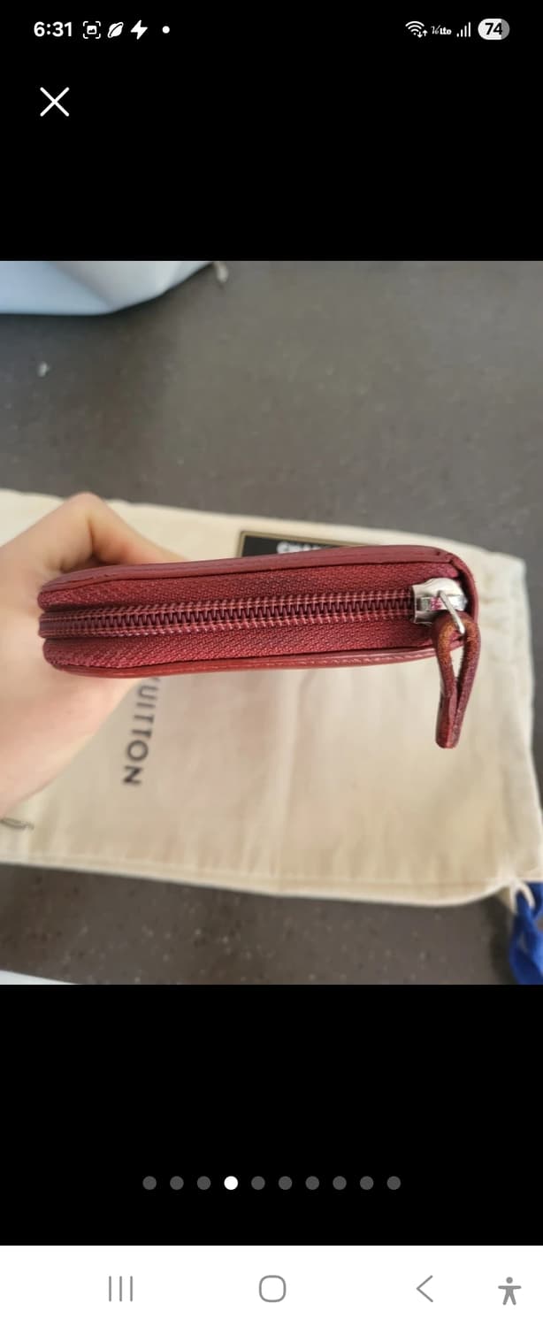 정품 샤넬 캐비어 버건디 장지갑(개런티 카드포함) 상품이미지4