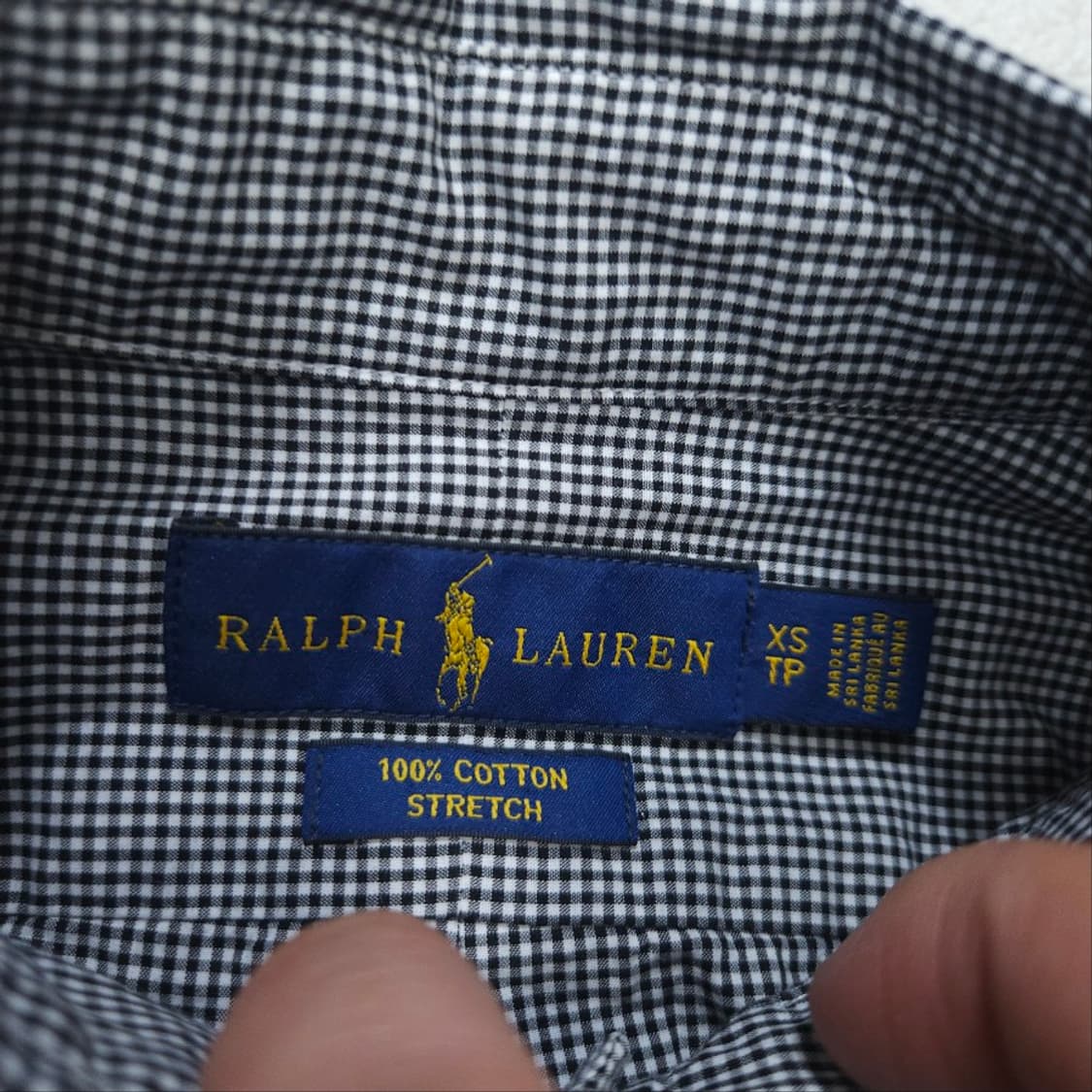 폴로 랄프 로렌 신형 체크 셔츠 XS 상품이미지4