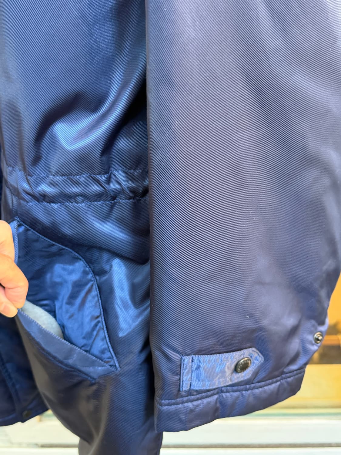 Champion 빅로고 코치 코트 돕바 네이비 L 상품이미지6