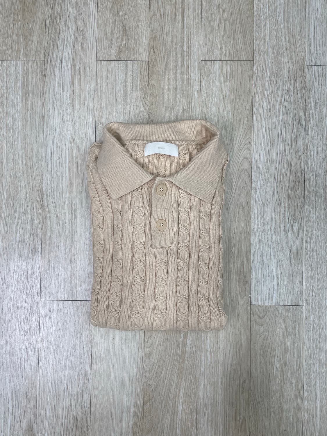 미나브 케이블 반팔 니트 상품이미지2