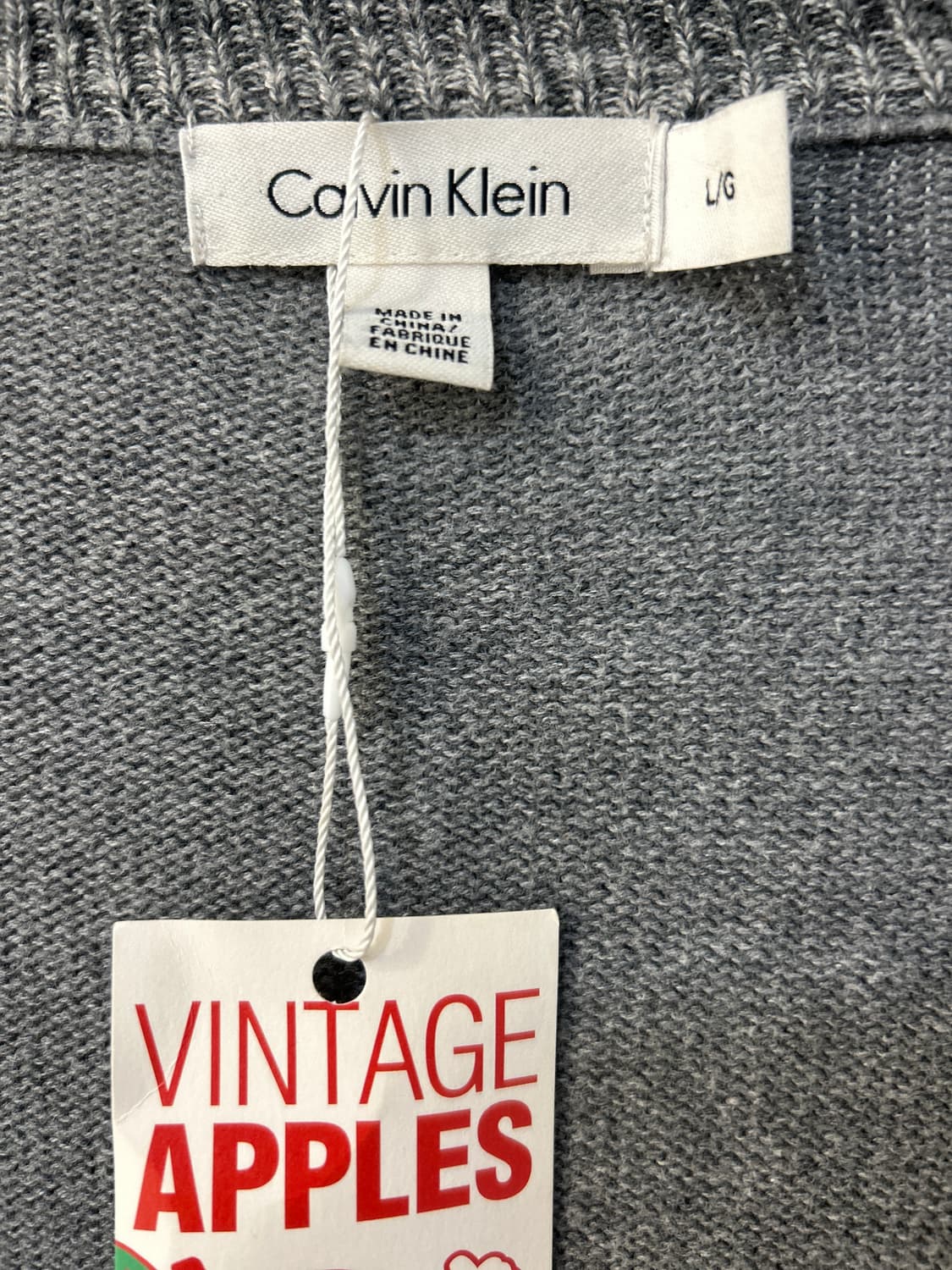 켈빈 클라인 그레이 집업 가디건 상품이미지4