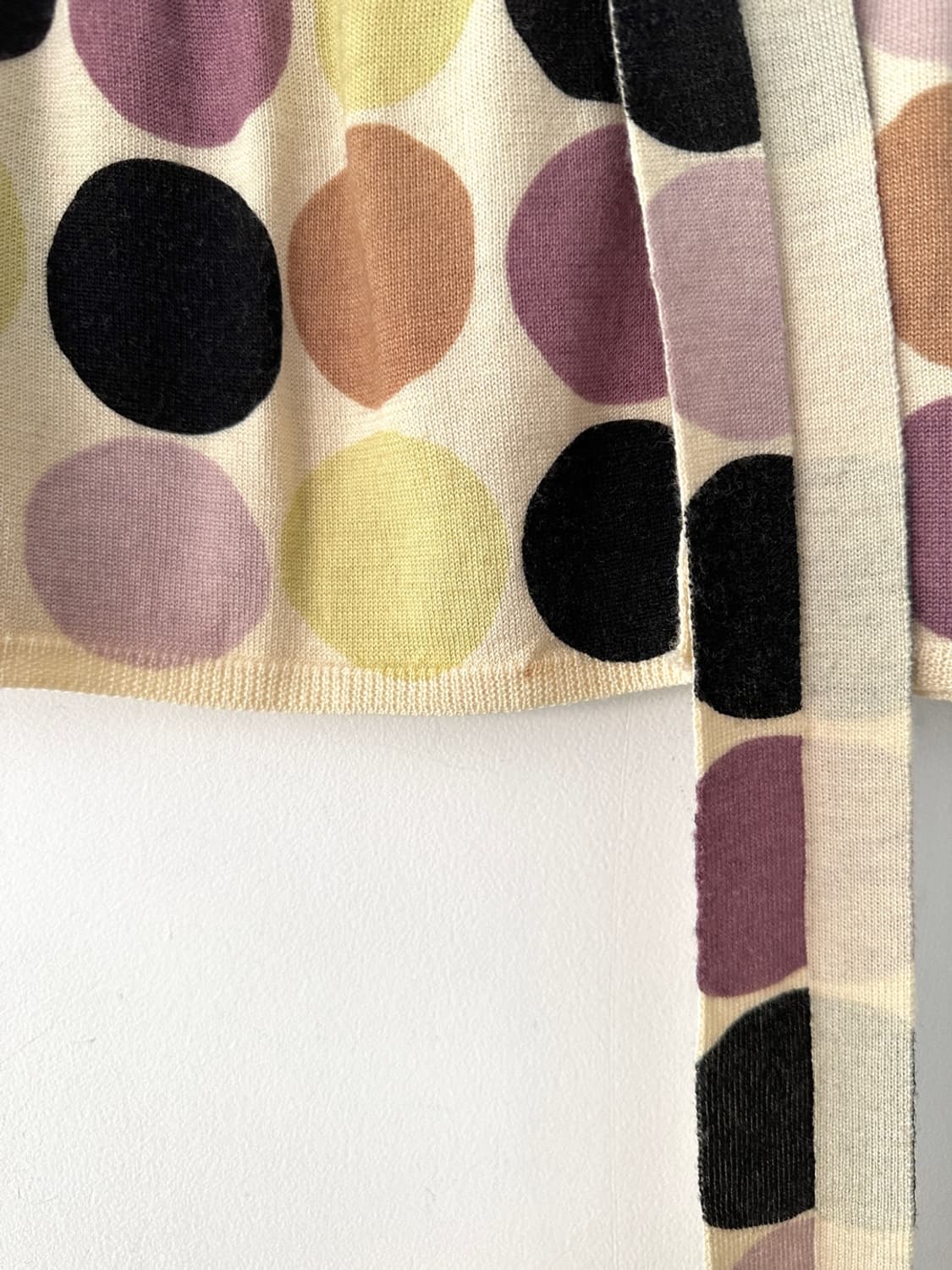 Color dot strap cardigan 상품이미지4