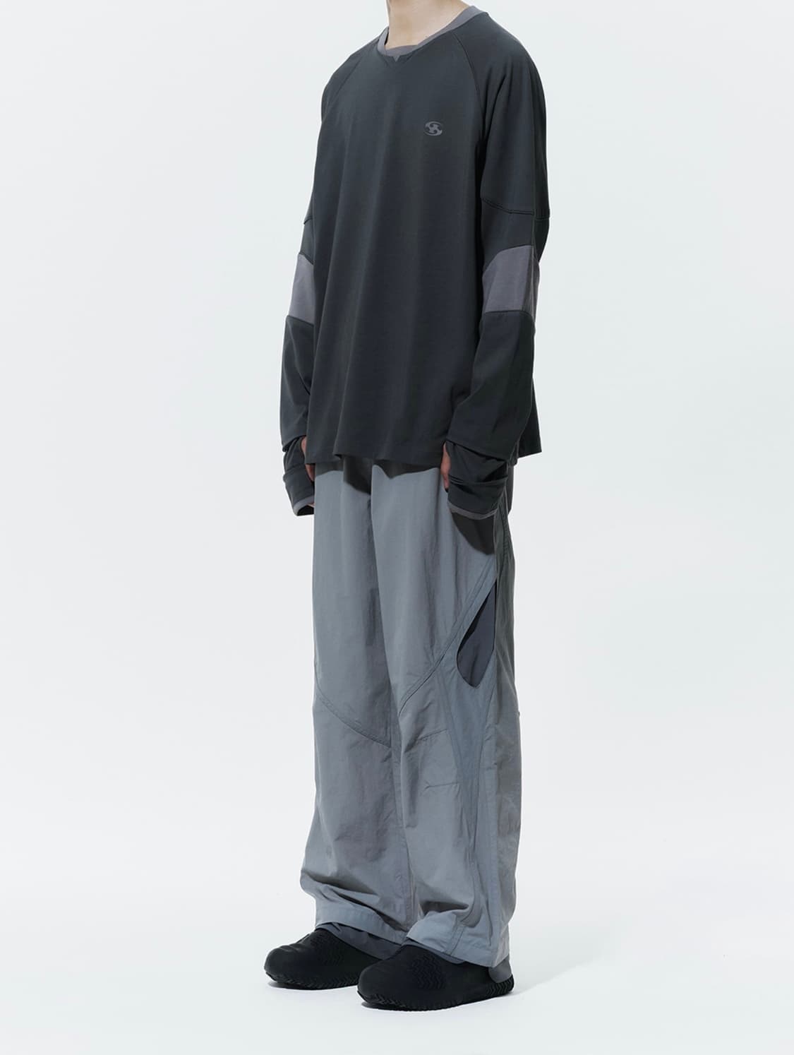 산산기어 슬로프 팬츠 바지 그레이 2 상품이미지5
