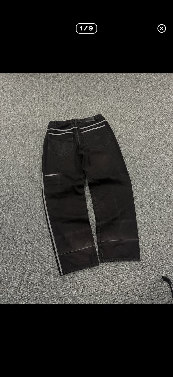 마리떼 프랑소와 저버 빈티지 와이드 블랙진 데님팬츠 상품이미지1