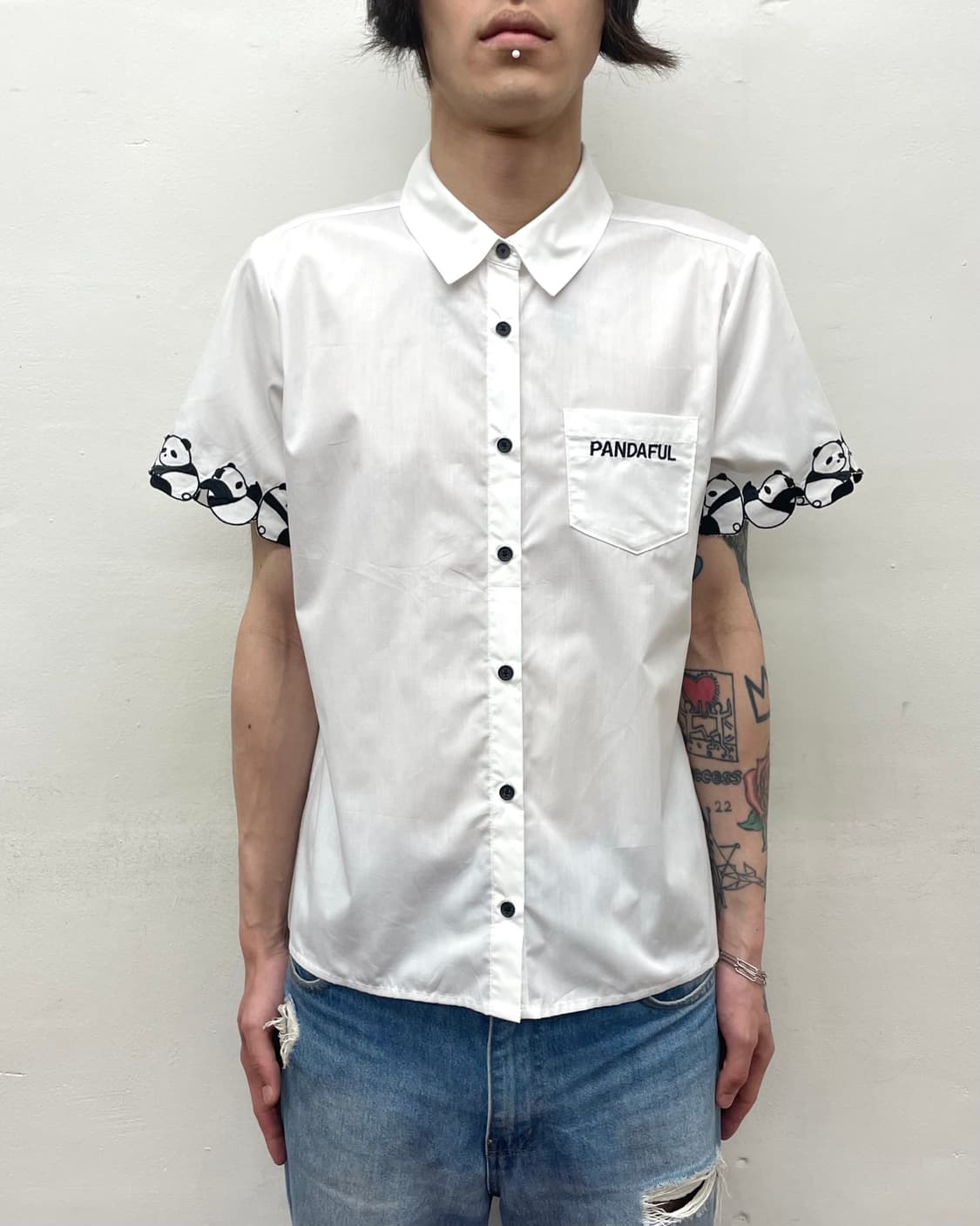 Wappen White Shirt with Sleeve Panda 상품이미지1