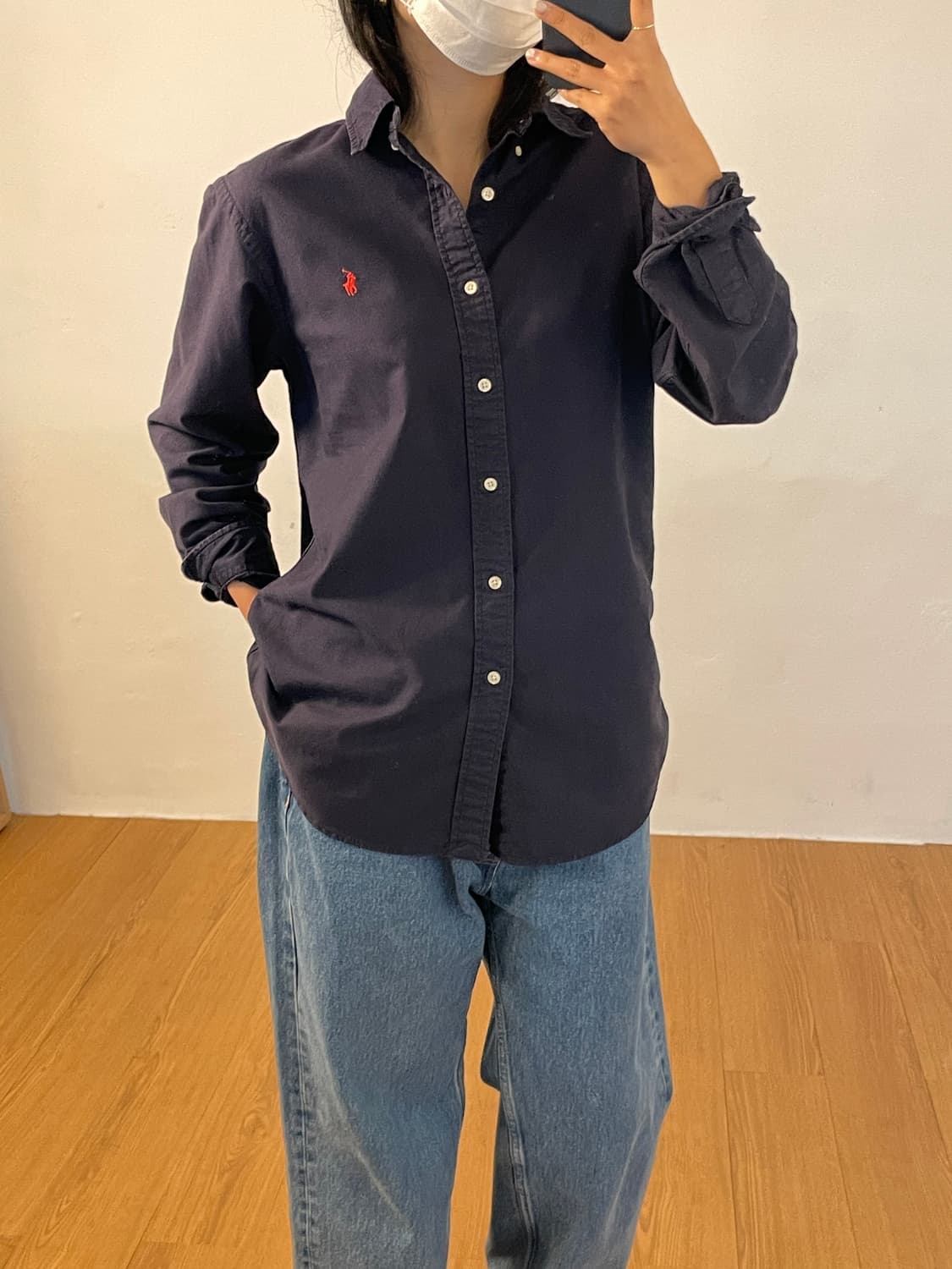 폴로 클래식핏 네이비 셔츠  상품이미지10