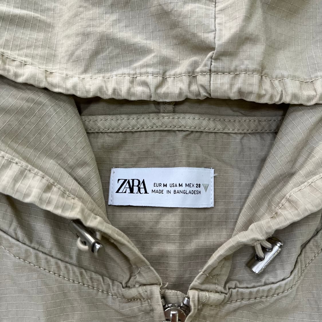 M 자라 여성 후드 크롭 조끼 0401M 상품이미지2