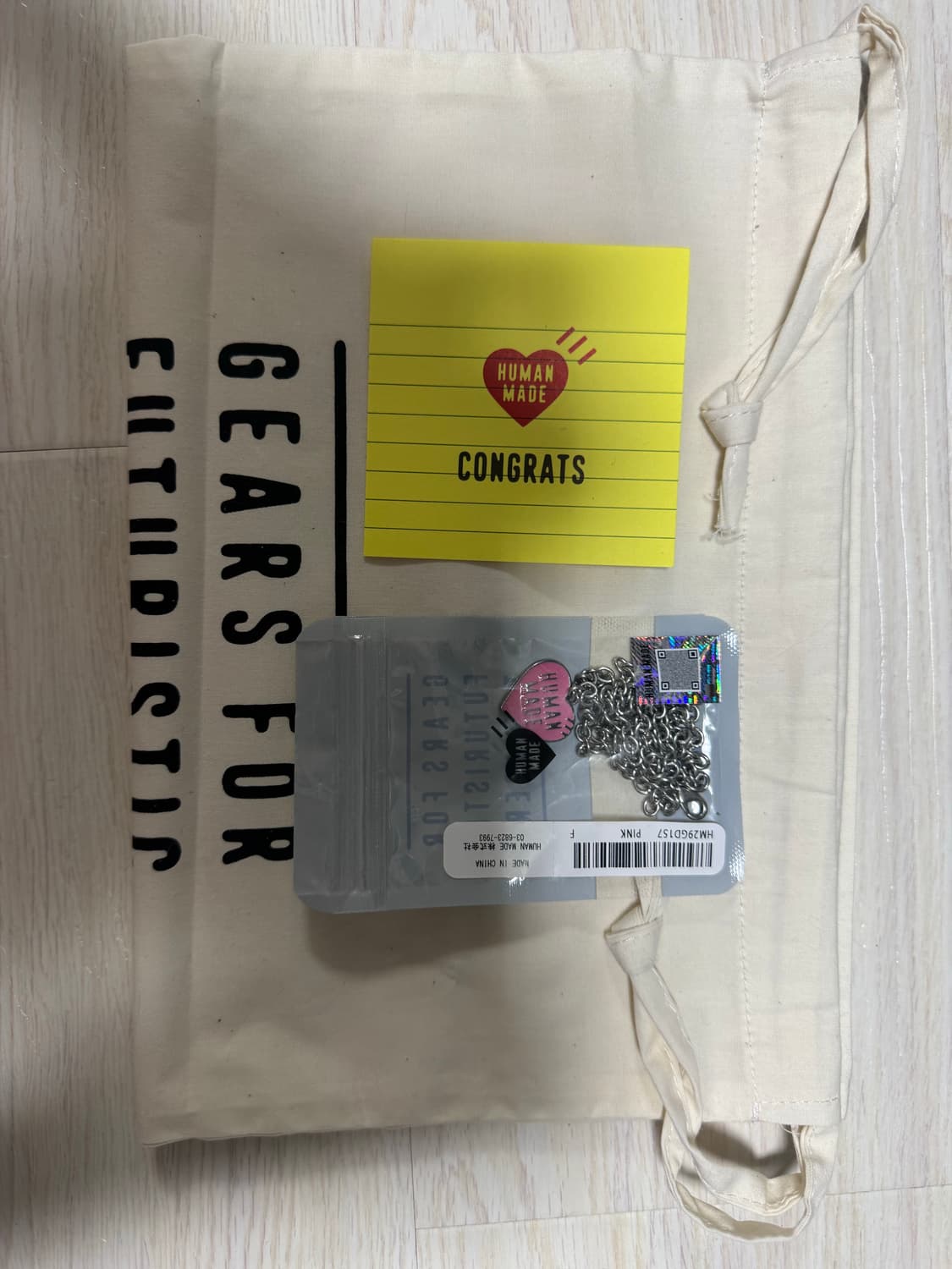 파우치증정+휴먼 메이드 하트 네클리스 핑크 하트 목걸이 핑크  상품이미지4