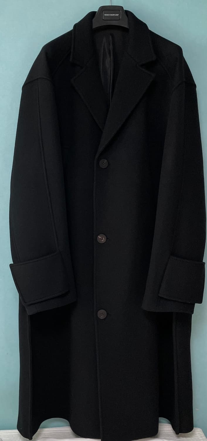 우영미 커프스 디테일 178 코트 블랙 50 (택,옷걸이⭕️) 상품이미지7