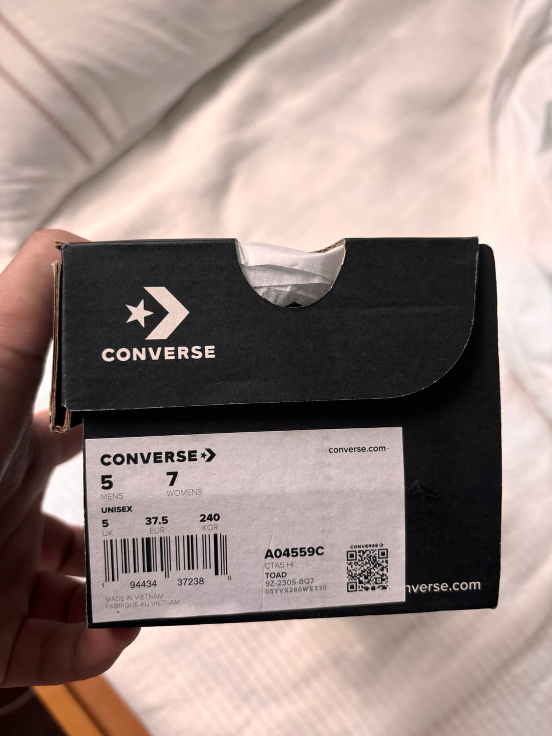 컨버스 올스타 하이 카키(컬러 토드) 240 새상품 상품이미지5