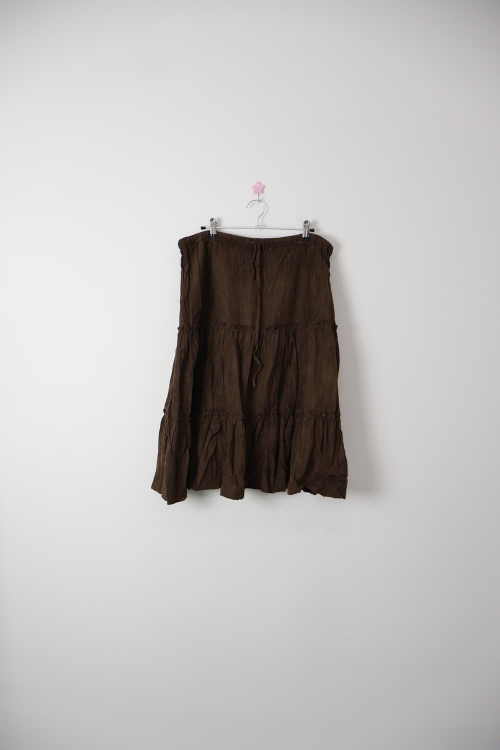 Jpn Brown Bohemian Tiered Long Skirt 상품이미지4