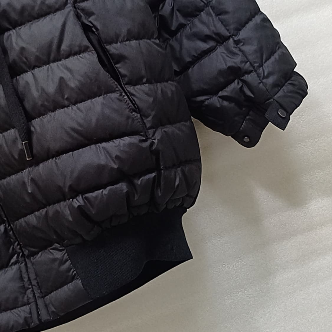 한섬 타임 구스 다운 후드 숏 패딩 여성 S M 블랙 사랑봉봉 상품이미지5