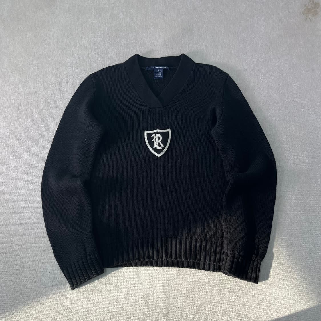 W 100 폴로랄프로렌 스포츠 방패로고 코튼 니트 상품이미지1