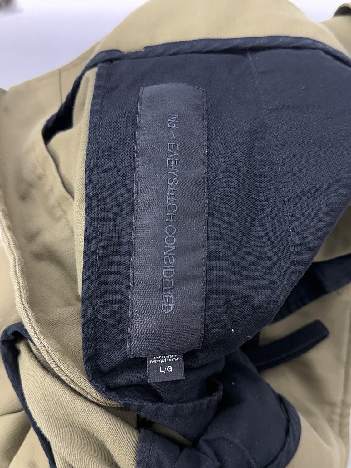 나이키 올리브 벨티드 버튼 플라이 핀턱 와이드 팬츠 상품이미지7