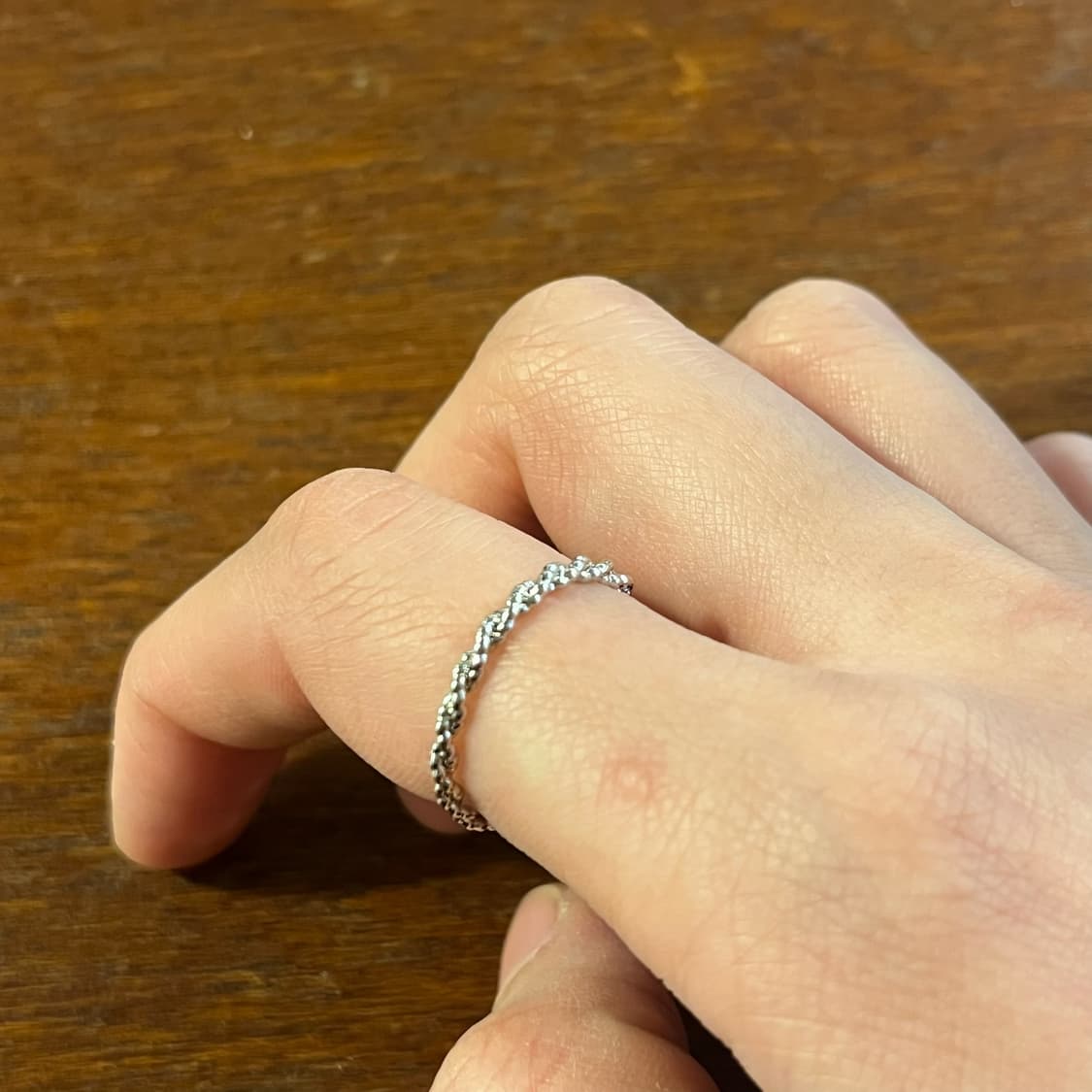 새상품 여성 신주 꽈베기 실반지  상품이미지5