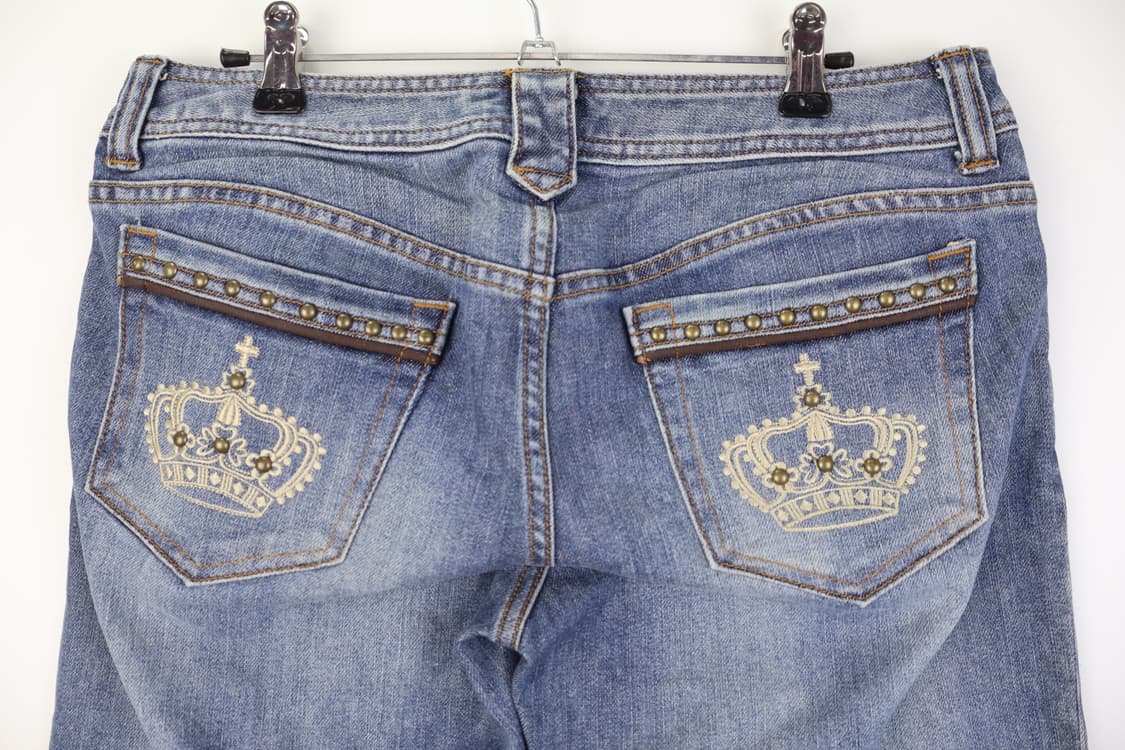 Jpn Y2k Detail Cotton Jeans 상품이미지9