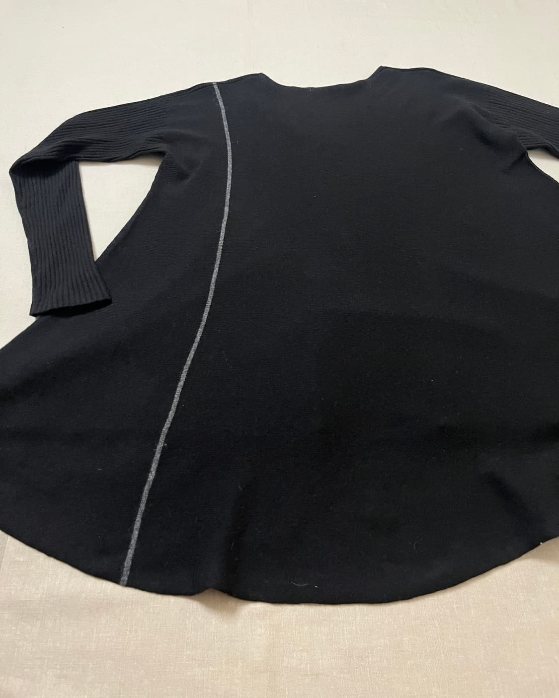 요지야마모토 플레어 롱 니트 yohji yamamoto y’s 비대칭 상품이미지8