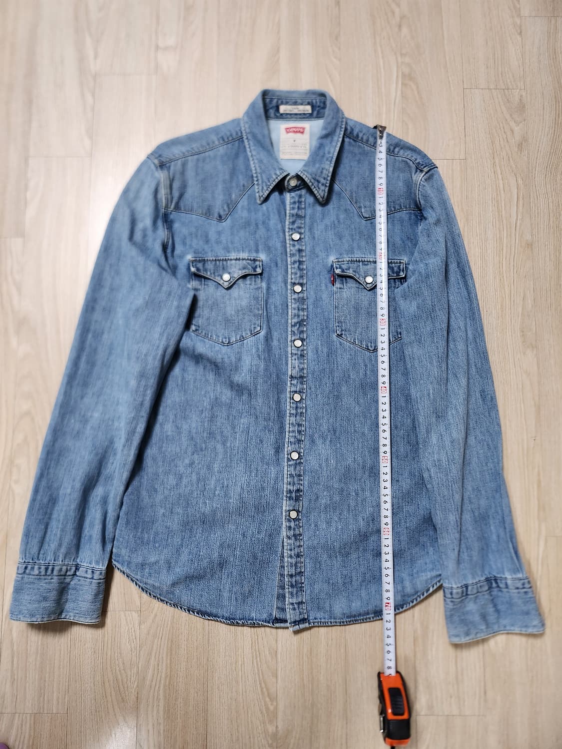 리바이스 워싱데님셔츠 (M 상품이미지5