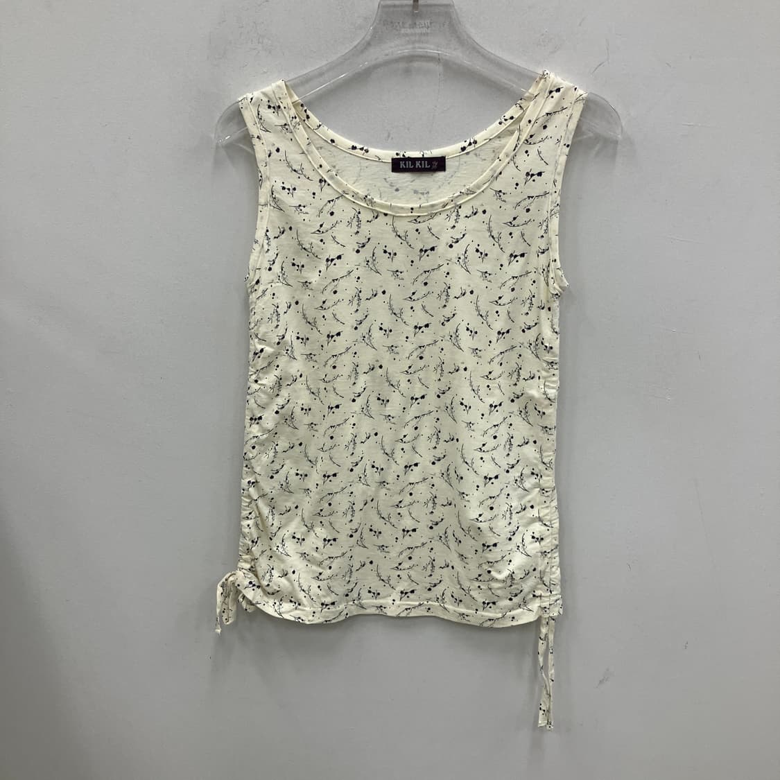 모리 페어리 꽃무늬 패턴 사이드 스트링 나시 상품이미지1