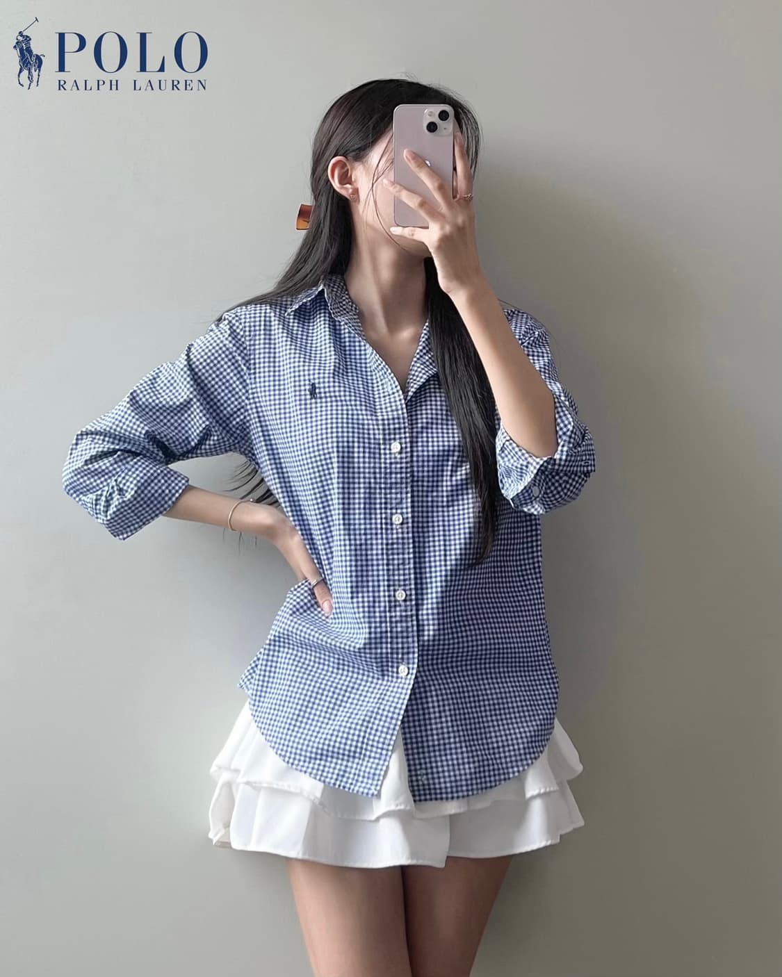 폴로 체크 셔츠  상품이미지3