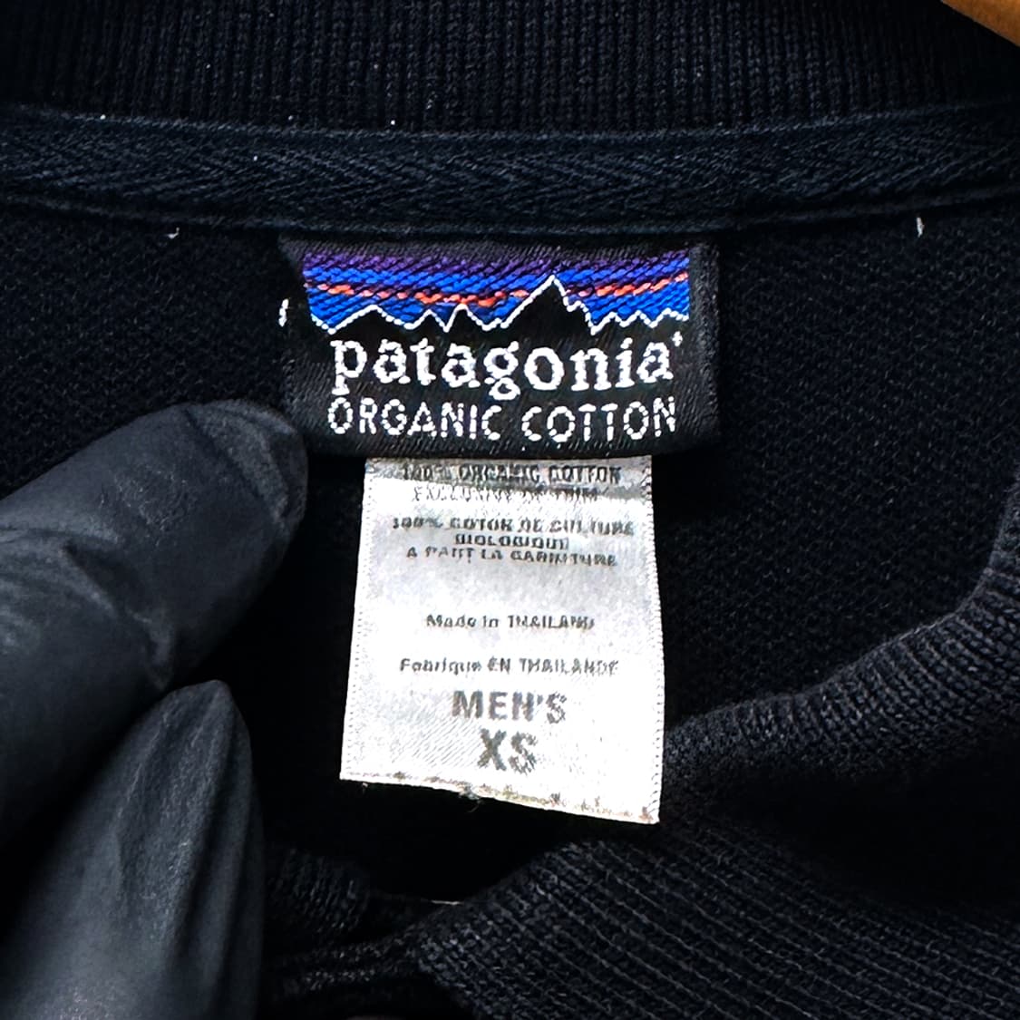 파타고니아 코튼 반팔 피케 pk 카라티 카라 티셔츠 블랙 남성 XS 상품이미지5
