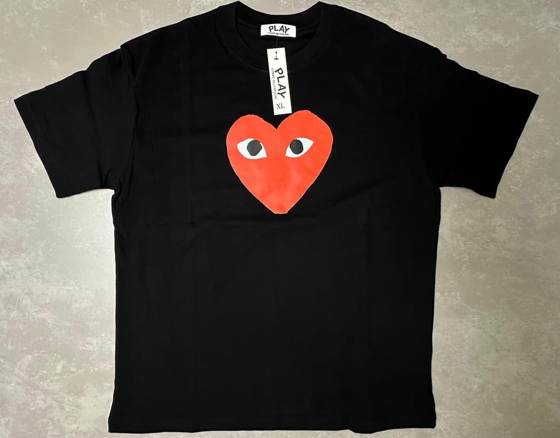 꼼데 가슴 빅로고 반팔티 상품이미지1