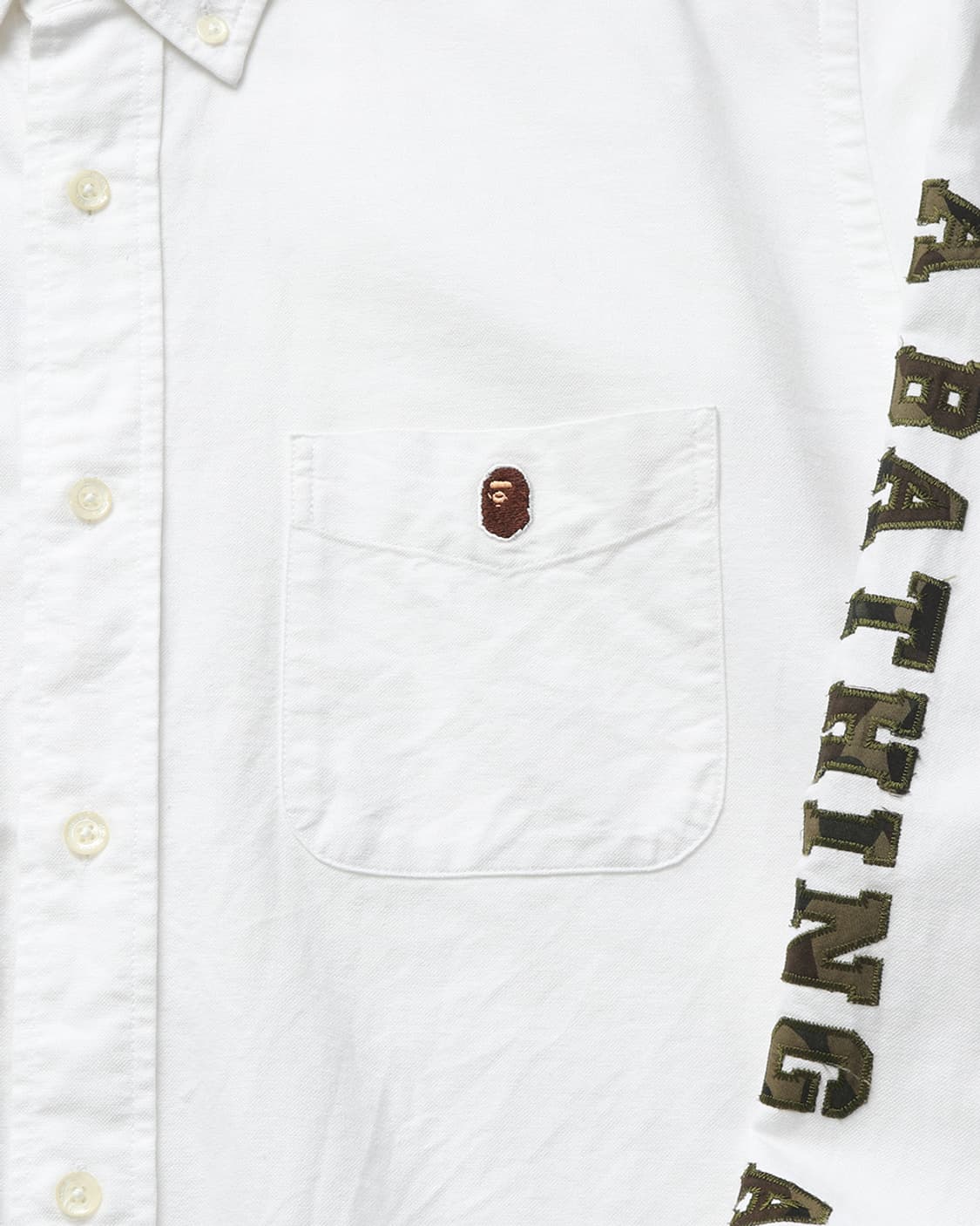 베이프 A BATHING APE Sleeve Oxford Shirt 상품이미지4