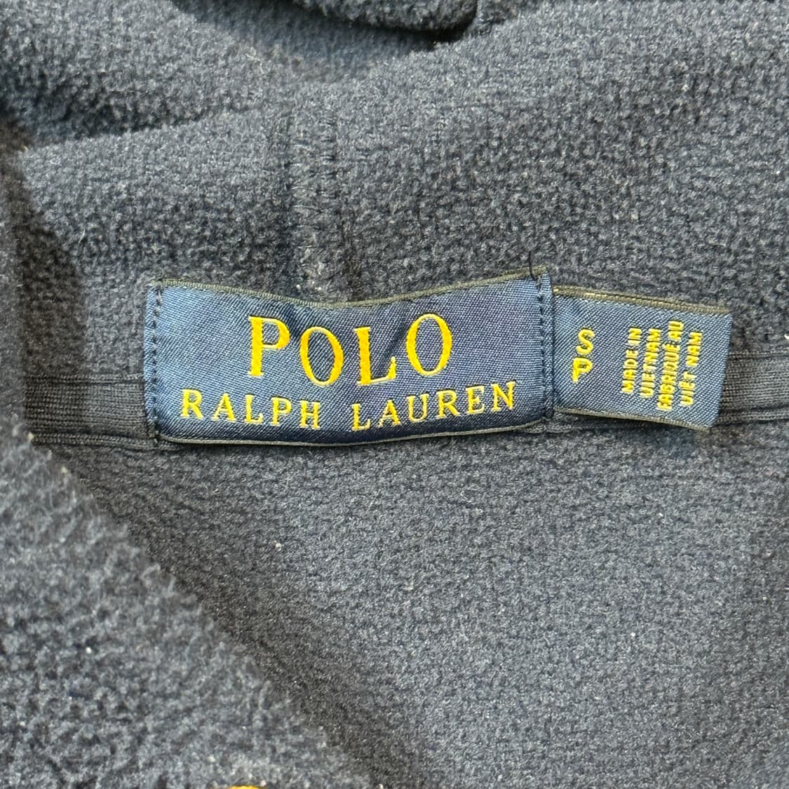 S) 폴로 랄프로렌 스펠로고 플리스 후드티 네이비 상품이미지7