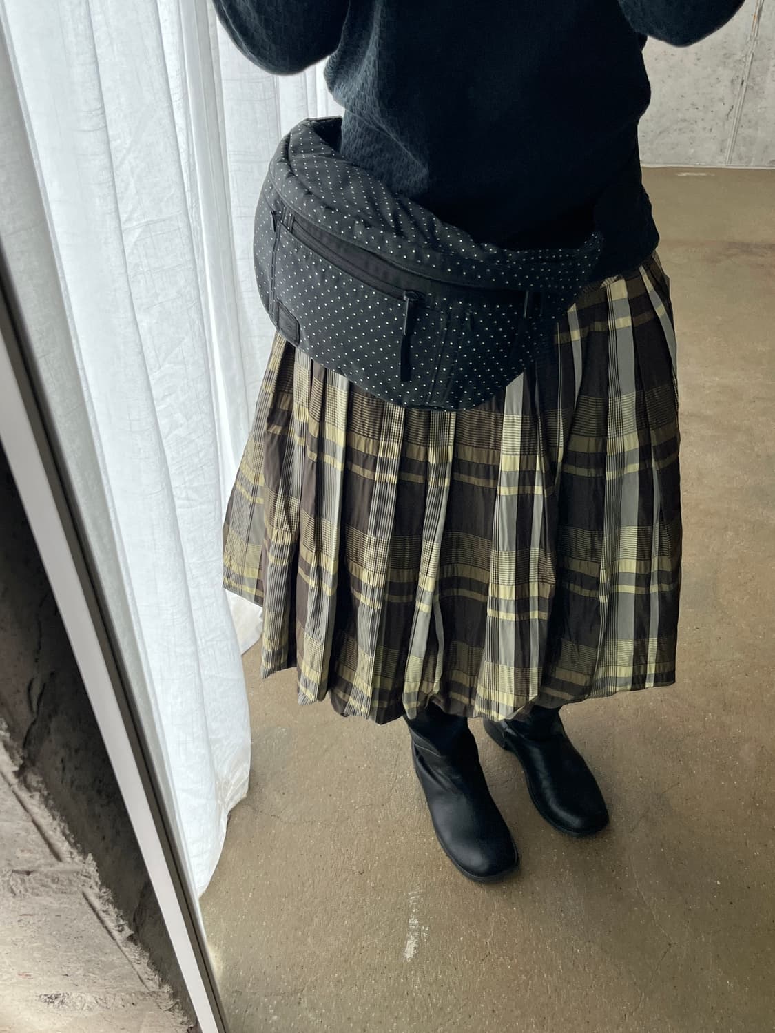 Rene 르네 벌룬스커트 올리브그린 상품이미지5