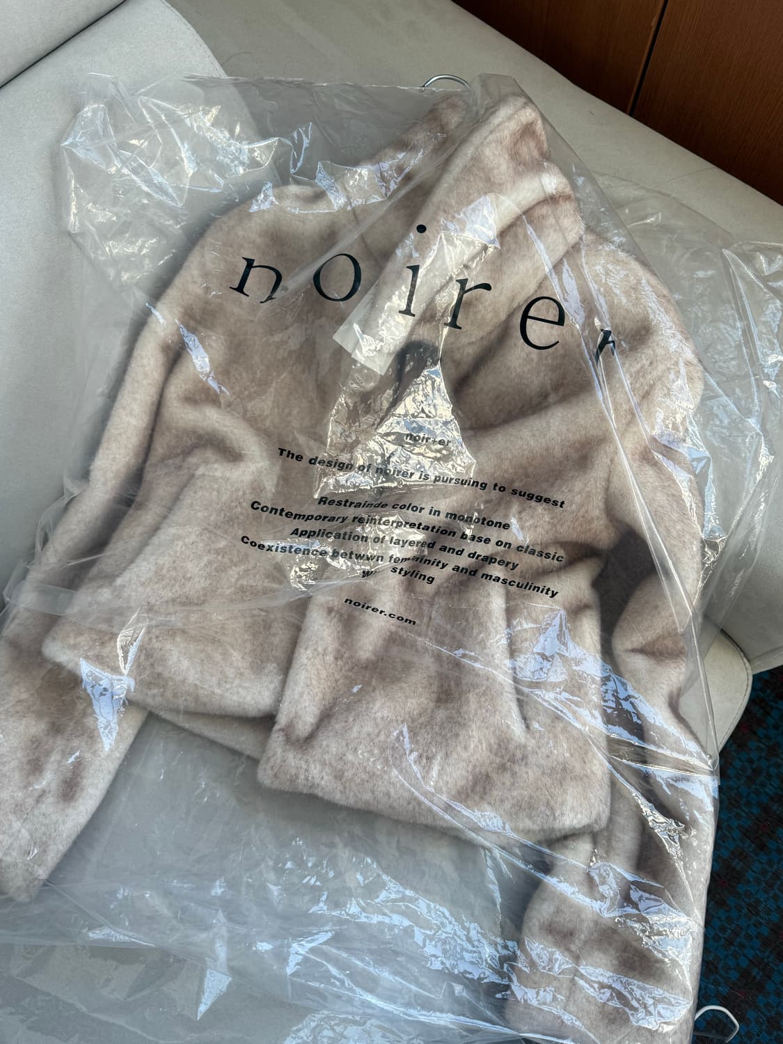 헤어리 투 톤 퍼자켓 노이어 포 우먼 (새상품) 상품이미지1