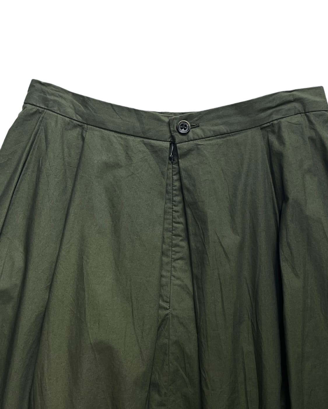 Khaki pin tuck skirt 상품이미지2