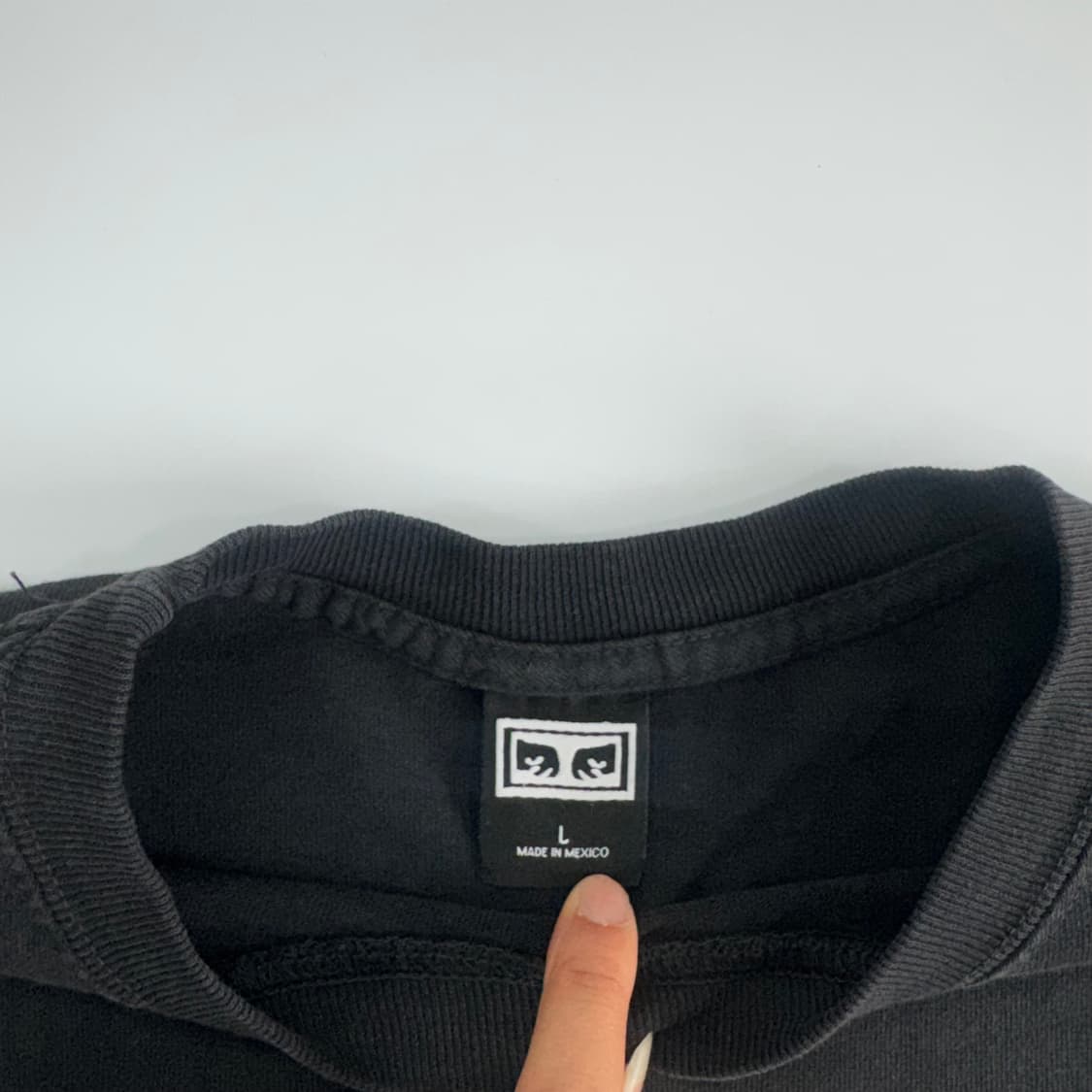 Obey 오베이 백 포인트 그래픽 블랙 반팔  상품이미지6