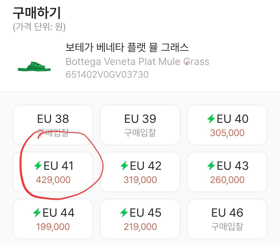 보테가 베네타 플랫 뮬 그래스 슬리퍼  상품이미지2