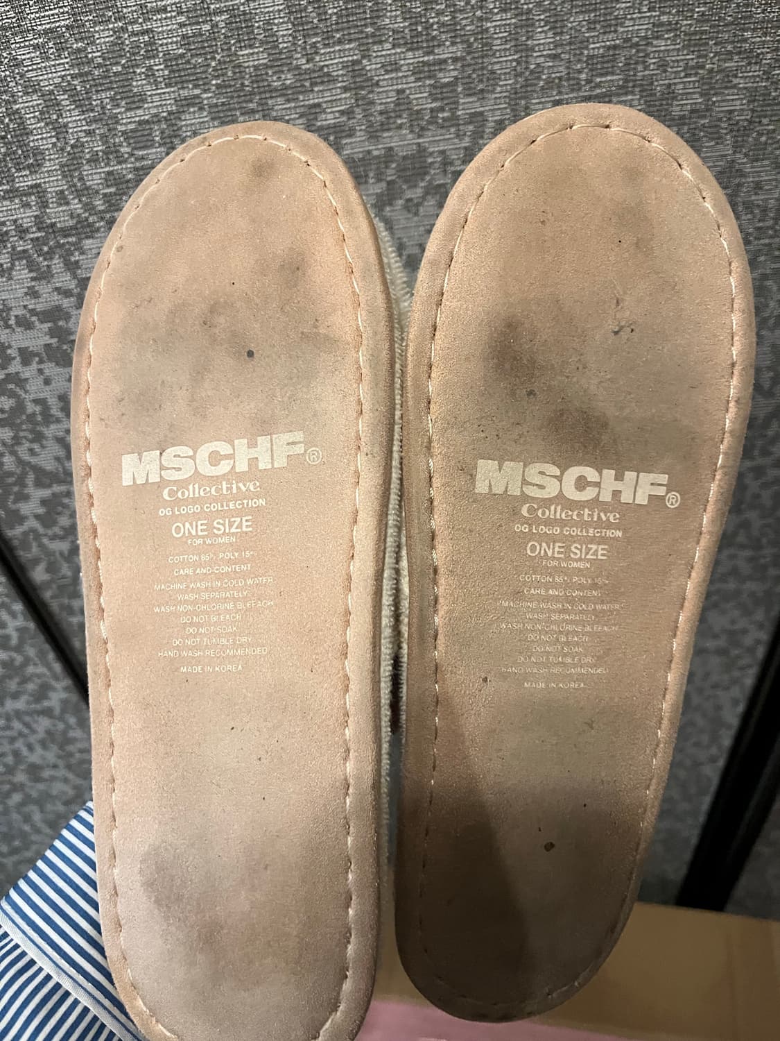 MSCHF 미스치프 타월 슬리퍼 아이보리 250 상품이미지3