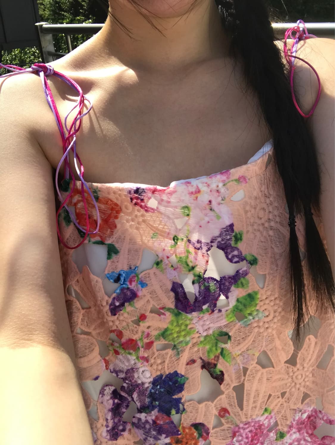 vintage flower pattern lace one-piece 상품이미지5